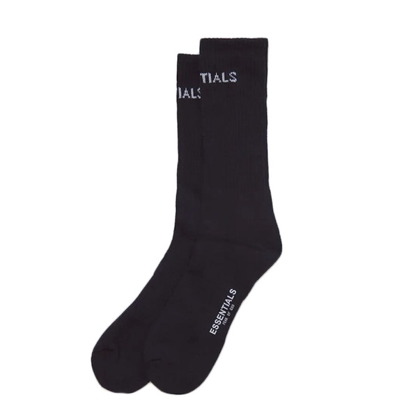 Fear of God Essentials Front Logo Crew Socks in
Black - Picture 6 of 6